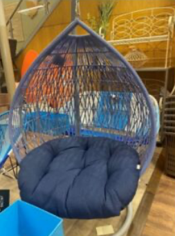 Gardener’s Eden Blue Egg Chair sold via TK Maxx and Homesense
