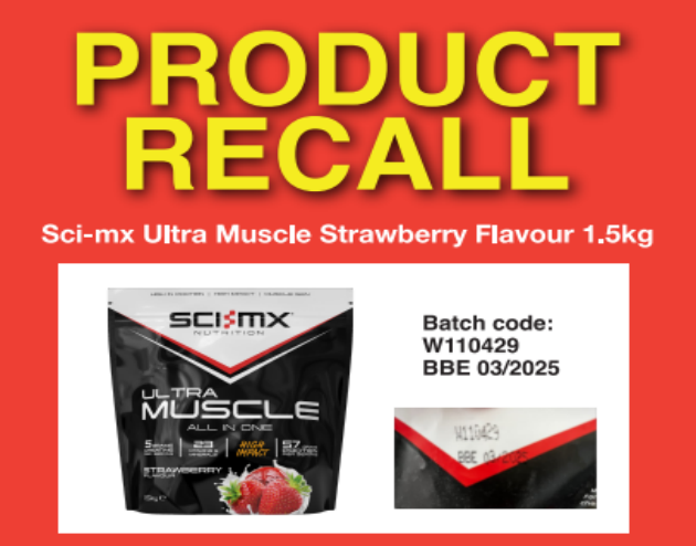 sci-mx nutrition ultra muscle product recalled